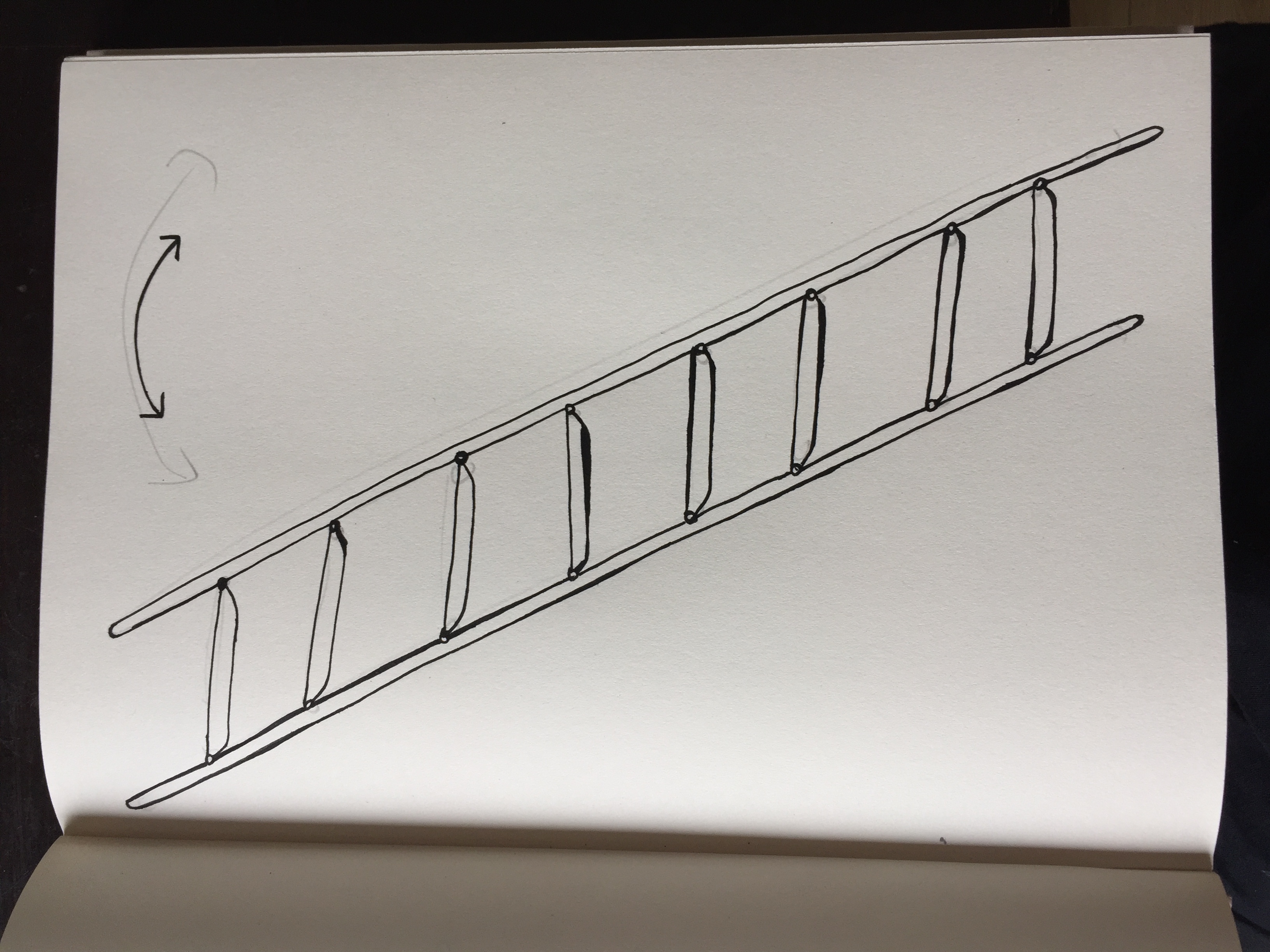 ART VAN TRIEST ladder drawings ART VAN TRIEST